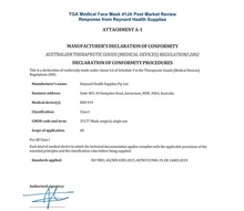 將圖片載入圖庫檢視器 Reynard 澳洲政府用口罩 澳洲進口 astm level 2 白色醫用級口罩 50片裝