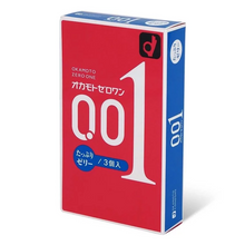 將圖片載入圖庫檢視器 岡本 0.01超薄潤滑劑加量安全套 3片裝 (日版)