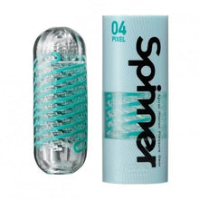 將圖片載入圖庫檢視器 TENGA Spinner 扭紋彈弓飛機杯 – 04 Pixel 迴旋梯（藍綠色）
