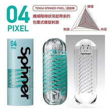 將圖片載入圖庫檢視器 TENGA Spinner 扭紋彈弓飛機杯 – 04 Pixel 迴旋梯（藍綠色）

