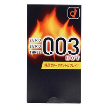 將圖片載入圖庫檢視器 岡本 0.03 HOT 熱感安全套 10片裝 (日版)
